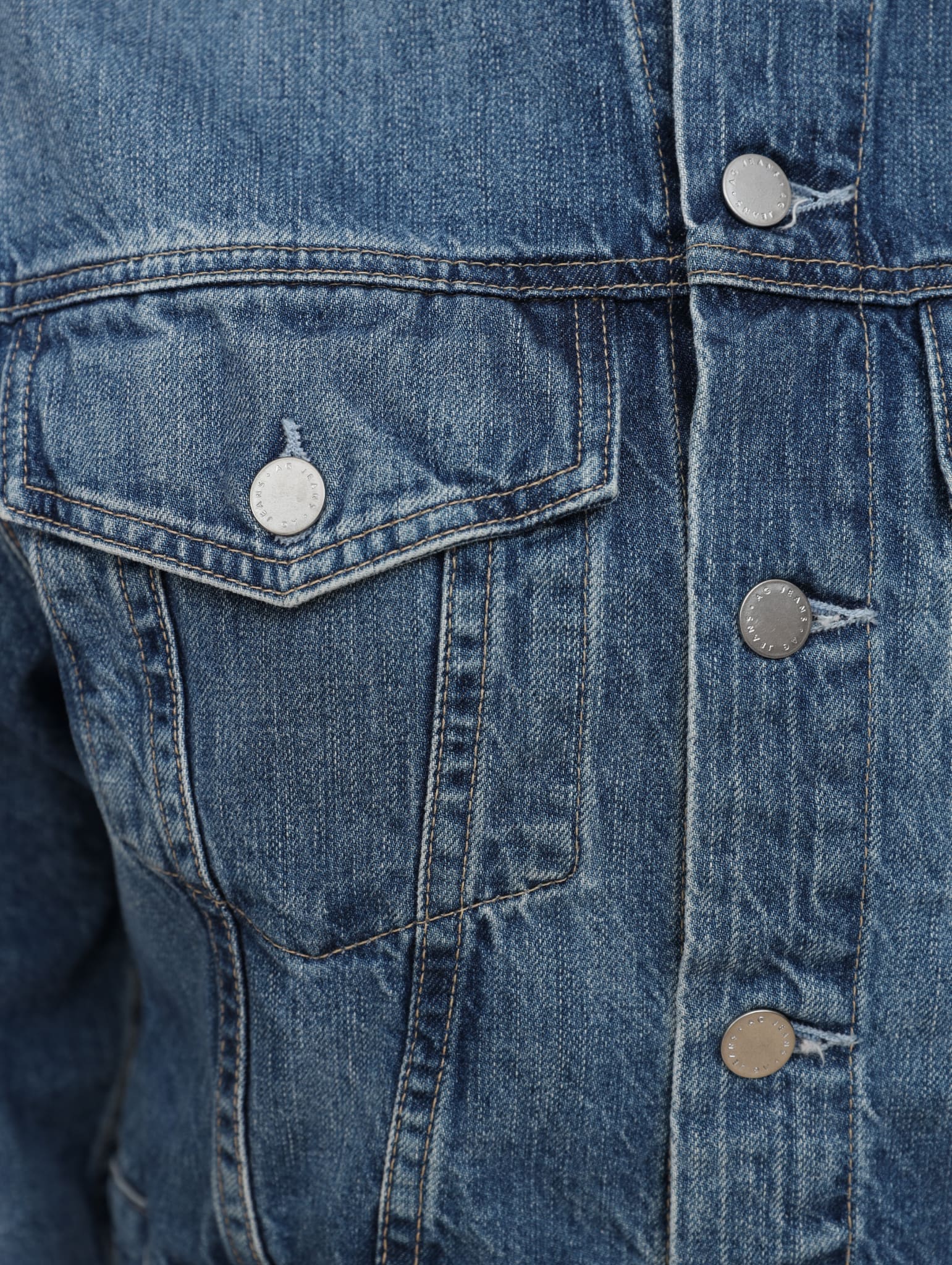 куртка джинсовая - фото 3