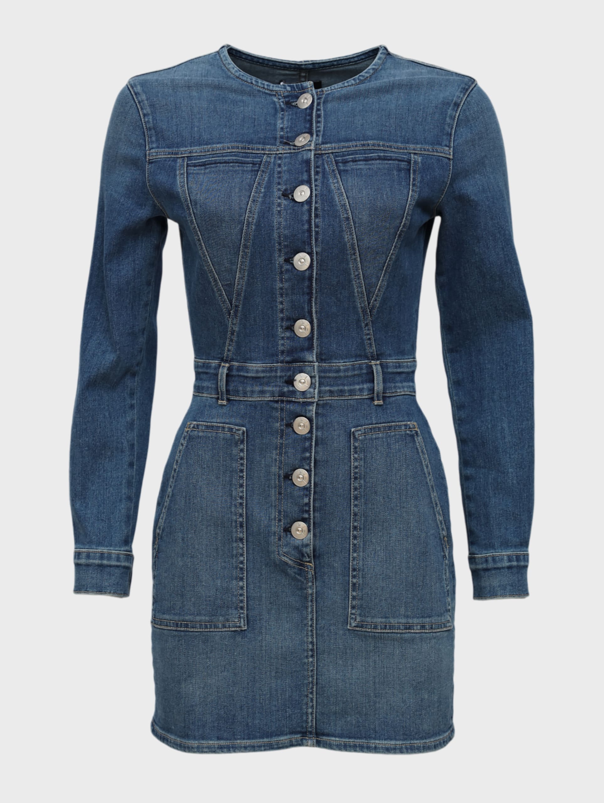 платье джинсовое - фото 3